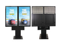 屋外価格を広告するための二重スクリーン LCD ディスプレイの屋外パネルのデジタル サイネージ LCD スクリーン