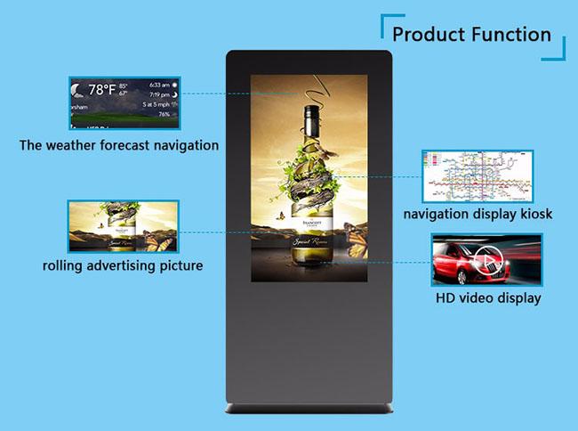 IP65は屋外LCD表示のデジタル表記の広告のメディア プレイヤーを防水します