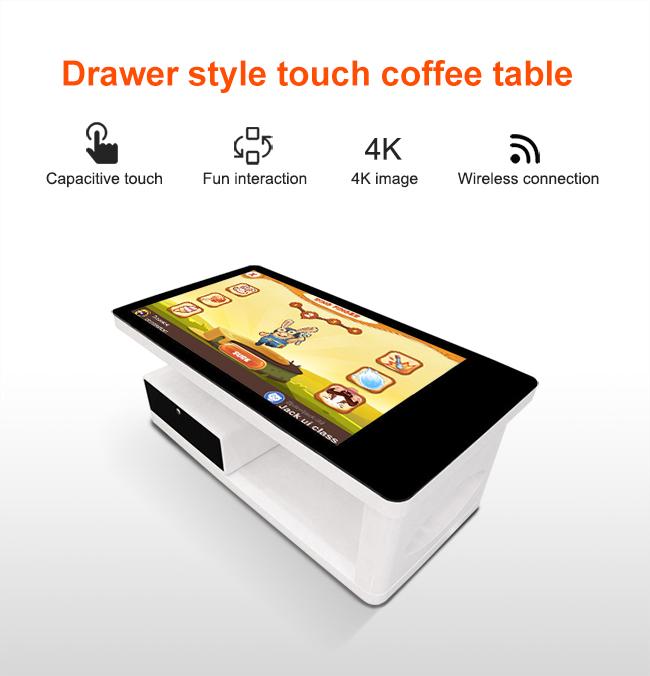 ゲーム/広告/展覧会LCDの相互容量性タッチ画面のデジタル引出しのスマートな接触テーブルのための55インチ