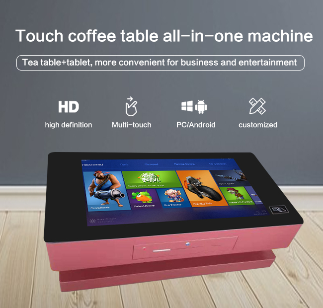 相互タッチスクリーンの机のビジネスおよび催し物のためのスマートな接触LCD表示のコーヒー テーブル