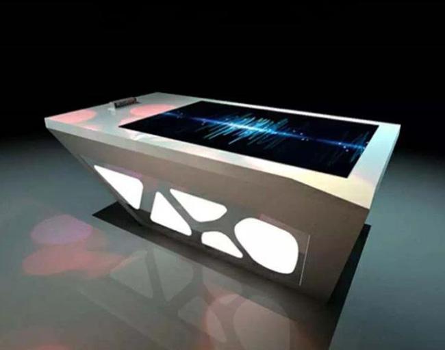 カスタマイズ可能な55インチ コンピュータ キオスクLcdの広告のモニターのテーブルのタッチ画面の防水タッチ画面のコーヒー テーブル