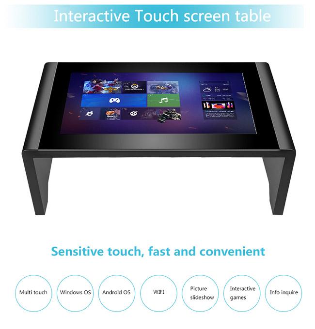 43インチのカスタム化のWindowsのスマートな接触LCD Multitouchコーヒー テーブル