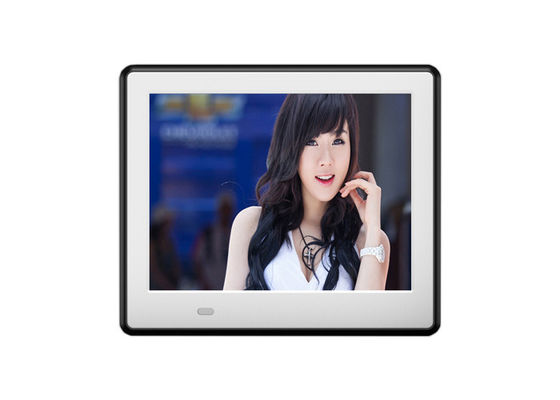8インチLCDバックライト HD 1024*600 デジタル写真フレームと木製フレームとMP3/WMA/AAC/WAVオーディオフォーマットのためのフル機能