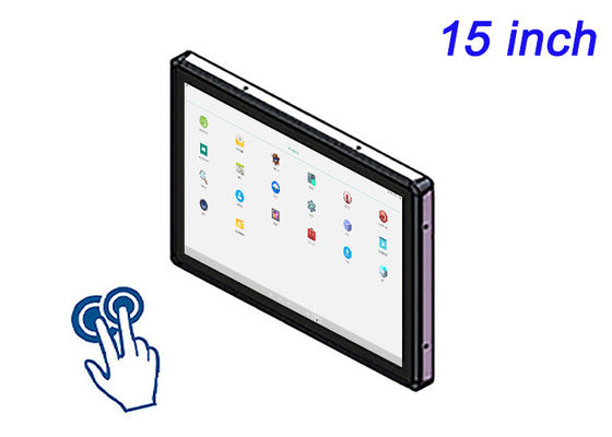 セキュリティシステム,倉庫自動化,自動販売機,輸送インターフェース用の15インチAndroid組み込みタッチスクリーン