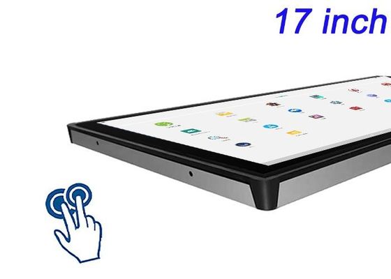 航空宇宙制御パネル,公共ターミナル,実験機器,工場ダッシュボード用の17インチAndroid組み込みタッチディスプレイ