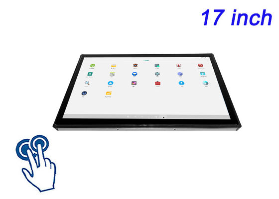 航空宇宙制御パネル,公共ターミナル,実験機器,工場ダッシュボード用の17インチAndroid組み込みタッチディスプレイ
