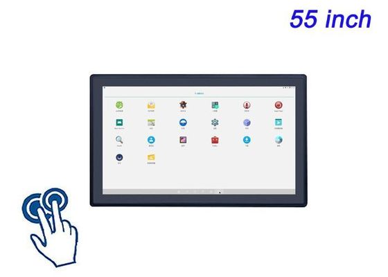 55インチAndroid内蔵タッチスクリーン 公共交通機関ディスプレイ,浸透的な小売体験,企業インターフェース,展示パネル