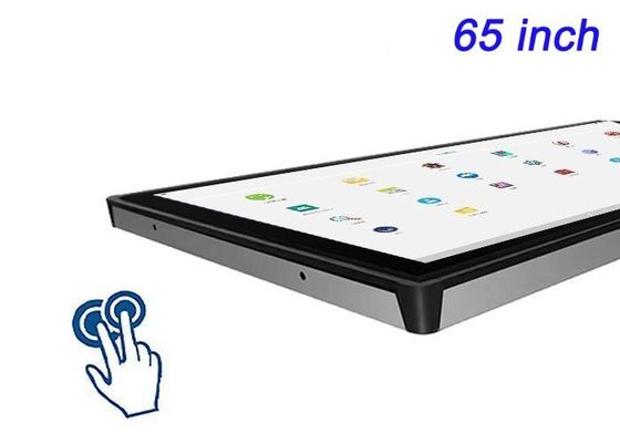 スマートインフラストラクチャ,ハイエンドデジタルサイネージ,制御室,エンターテインメントシステムのための65インチAndroid内蔵タッチスクリーン