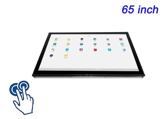 スマートインフラストラクチャ,ハイエンドデジタルサイネージ,制御室,エンターテインメントシステムのための65インチAndroid内蔵タッチスクリーン
