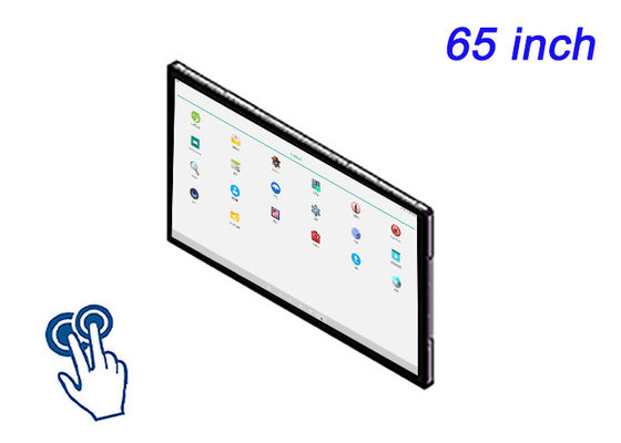 スマートインフラストラクチャ,ハイエンドデジタルサイネージ,制御室,エンターテインメントシステムのための65インチAndroid内蔵タッチスクリーン