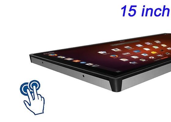 医療システム,スマート自動販売機,交通インターフェース,エンターテインメントパネルのための15インチLinuxタッチ埋め込みディスプレイ