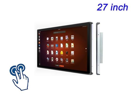 27インチLinuxタッチ内蔵画面 大規模小売ディスプレイ,空港チェックインシステム,放送モニタリング,エネルギーダッシュボード