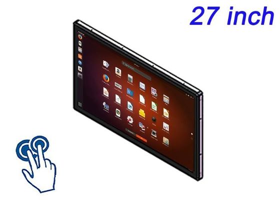 27インチLinuxタッチ内蔵画面 大規模小売ディスプレイ,空港チェックインシステム,放送モニタリング,エネルギーダッシュボード