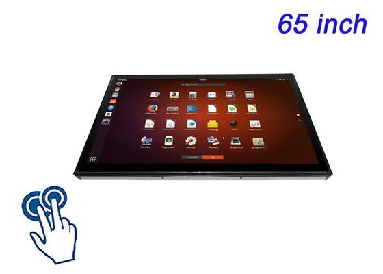 会議室,高度な医療インターフェース,制御センター,スマートシティインフラストラクチャのための65インチLinuxタッチ埋め込みディスプレイ