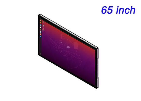 コマンドセンター,ハイエンド小売広告,スマートビルディングインターフェース,制御室のための65インチLinux埋め込みディスプレイ