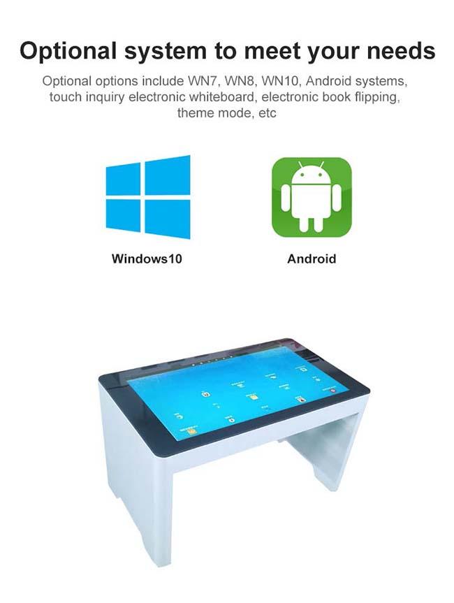 43インチの新しい設計LCDタッチスクリーンのデジタル茶テーブルの相互タッチ画面