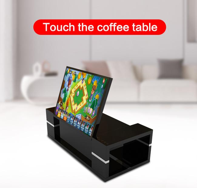 新しいモデルの43インチのタッチ画面が付いている人間の特徴をもつ相互スマートなコーヒー テーブル
