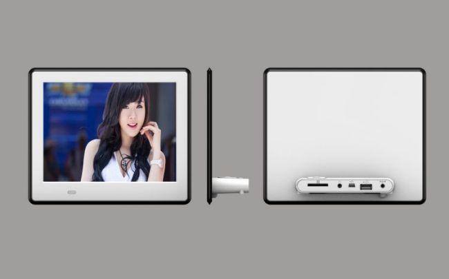 時計が付いているデジタル額縁